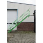 Stalen trap hoogte 350cm. Gebruikt.